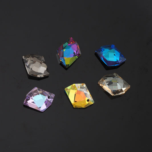1pcs Geometry Crystal Pendant Crystal AB Rhinestones for DIY Craft Jewelry Making Supply