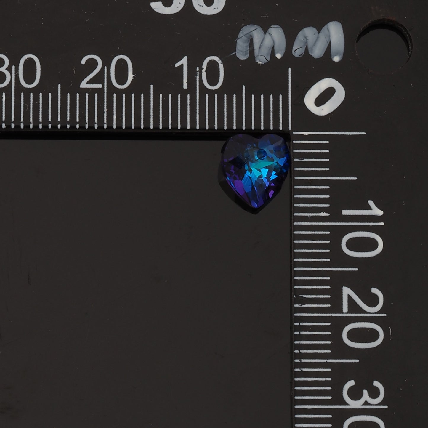 5pcs Heart Crystal Pendant Crystal AB Rhinestones for DIY Craft Jewelry Making Supply