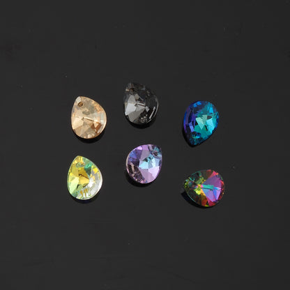 5pcs Teardrop Crystal Pendant Crystal AB Rhinestones for DIY Craft Jewelry Making Supply