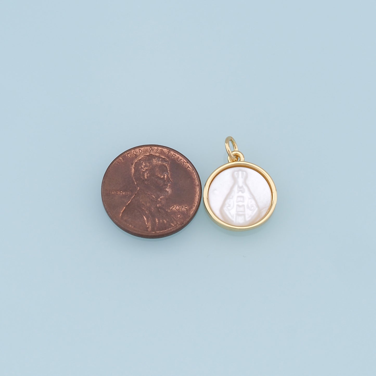 Gold virgin mary Charms,18K Gold Filled Our Lady of Guadalupe Pendant,virgin mary Charm Bracelet Necklace for DIY Jewelry Making Supply