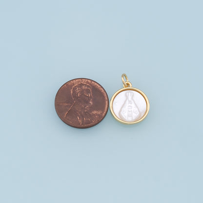 Gold virgin mary Charms,18K Gold Filled Our Lady of Guadalupe Pendant,virgin mary Charm Bracelet Necklace for DIY Jewelry Making Supply