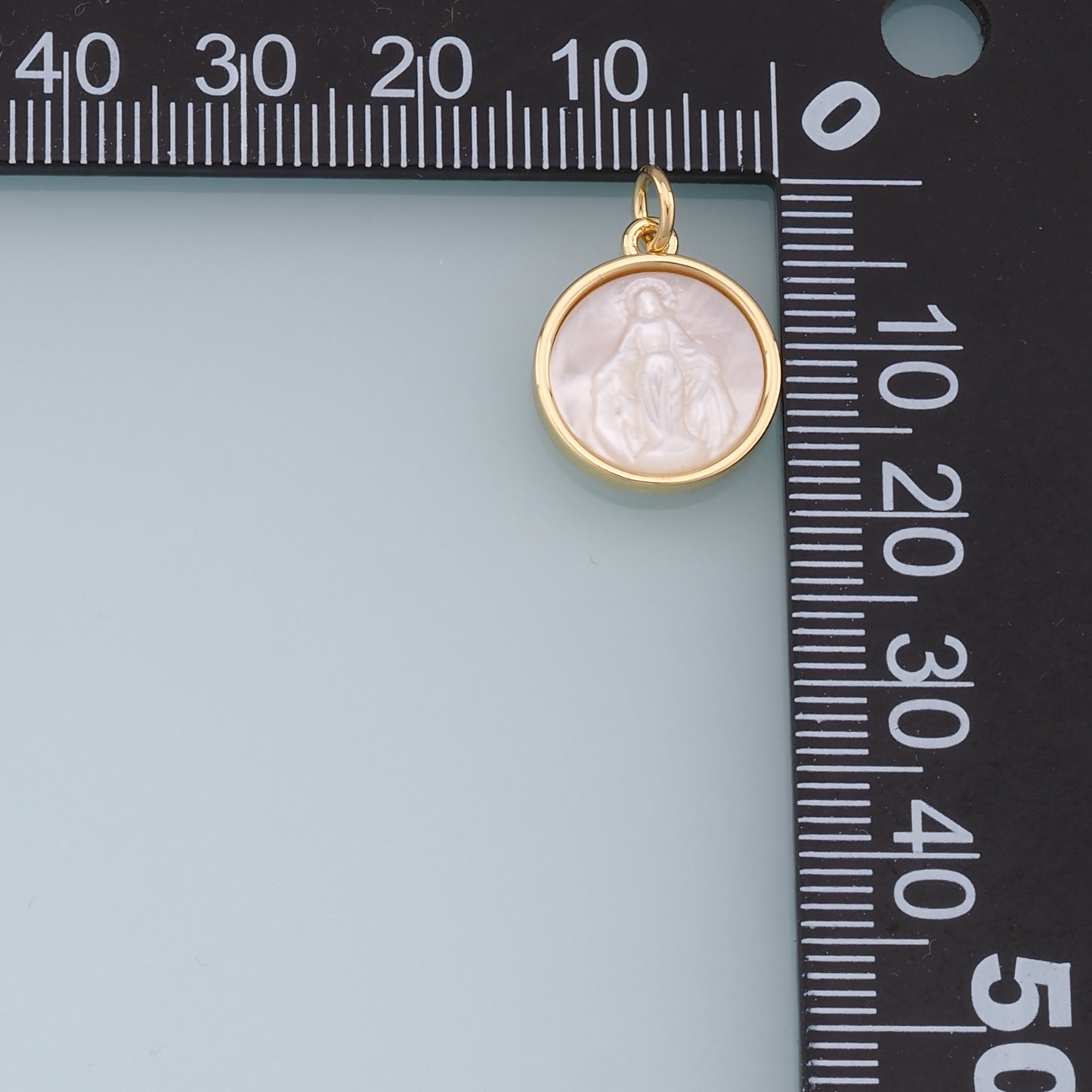 Gold virgin mary Charms,18K Gold Filled Our Lady of Guadalupe Pendant,virgin mary Charm Bracelet Necklace for DIY Jewelry Making Supply