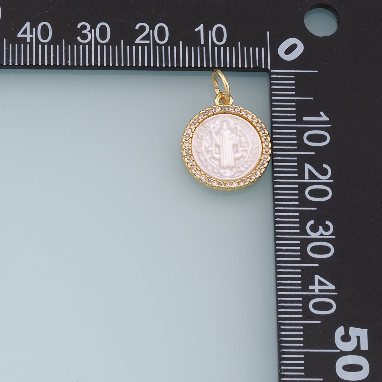 Gold virgin mary Charms,18K Gold Filled Our Lady of Guadalupe Pendant,CZ virgin mary Charm Bracelet Necklace for DIY Jewelry Making Supply