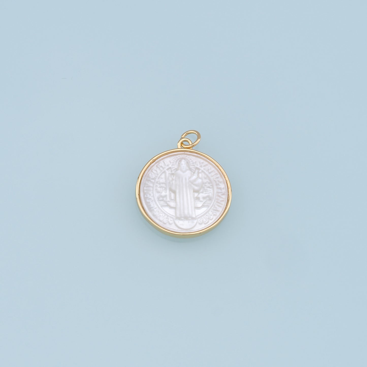 Gold Jesus Charms,18K Gold Filled Jesus Pendant,Religious Protect Charm Bracelet Necklace for DIY Jewelry Making Supply