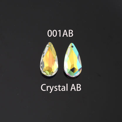 1pcs Teardrop Crystal Pendant Crystal AB Rhinestones for DIY Craft Jewelry Making Supply