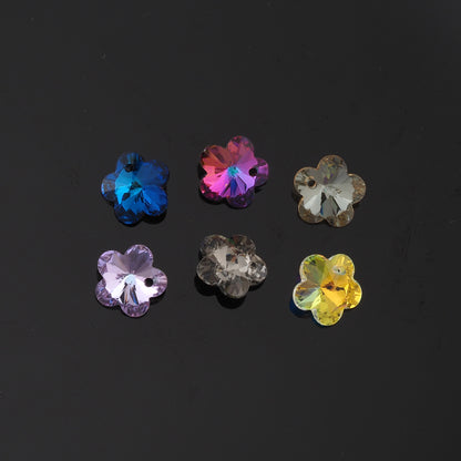 1pcs Flower Crystal Pendant Crystal AB Rhinestones for DIY Craft Jewelry Making Supply