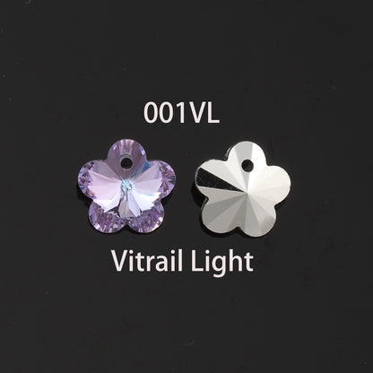 1pcs Flower Crystal Pendant Crystal AB Rhinestones for DIY Craft Jewelry Making Supply