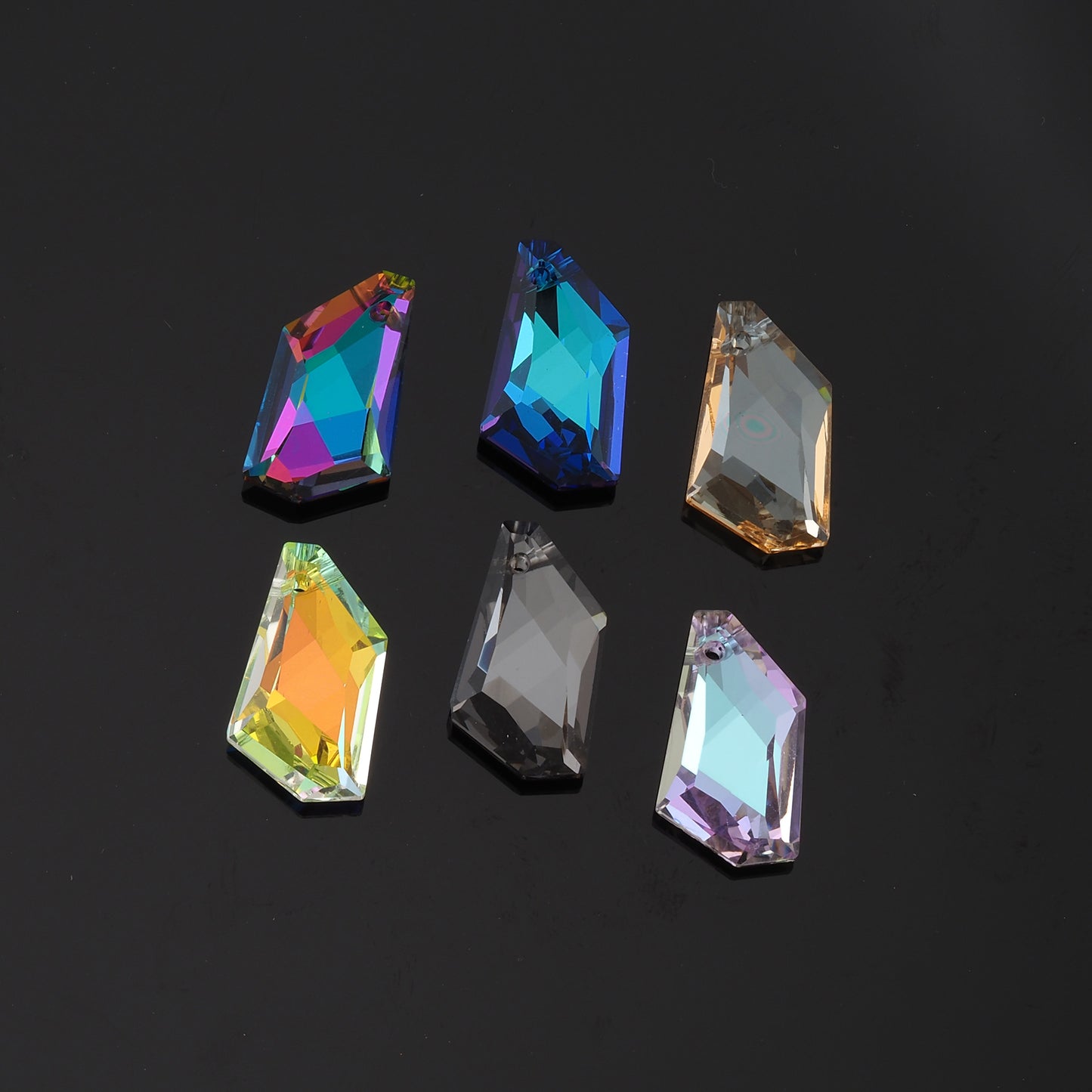 1pcs Geometry Crystal Pendant Crystal AB Rhinestones for DIY Craft Jewelry Making Supply