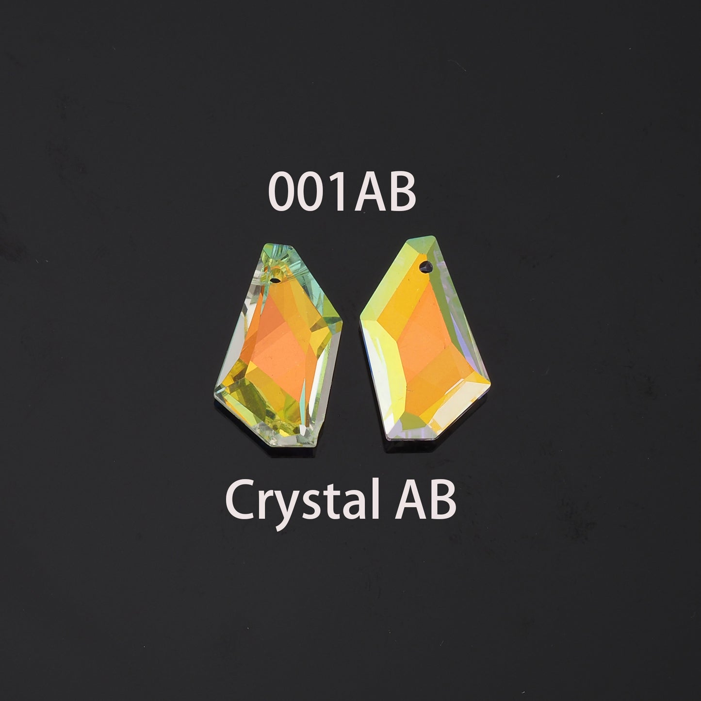 1pcs Geometry Crystal Pendant Crystal AB Rhinestones for DIY Craft Jewelry Making Supply