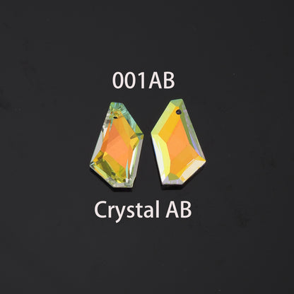 1pcs Geometry Crystal Pendant Crystal AB Rhinestones for DIY Craft Jewelry Making Supply