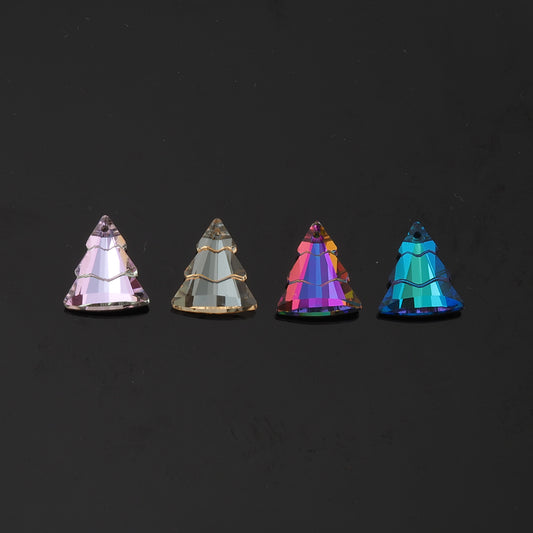 1pcs Christmas Tree Crystal Pendant Crystal AB Rhinestones for DIY Craft Jewelry Making Supply