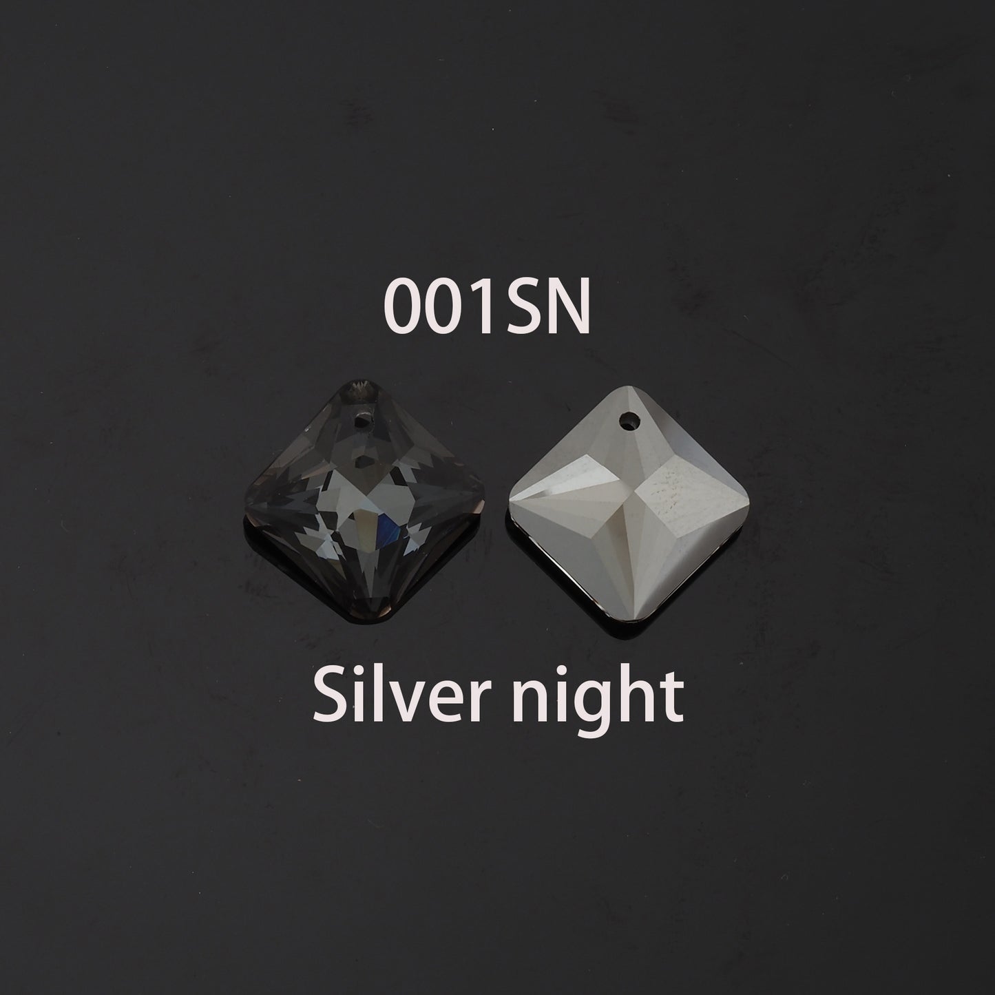 1pcs Square Crystal Pendant Crystal AB Rhinestones for DIY Craft Jewelry Making Supply