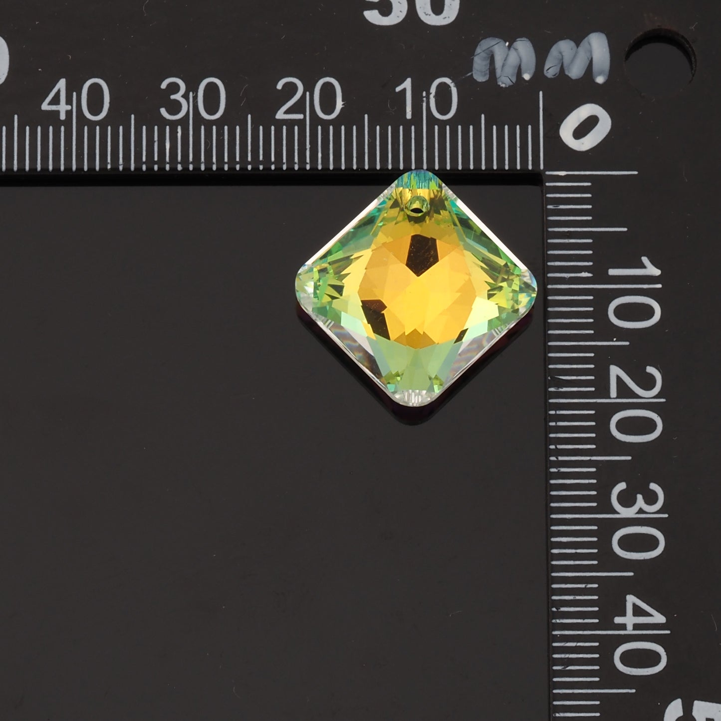 1pcs Square Crystal Pendant Crystal AB Rhinestones for DIY Craft Jewelry Making Supply