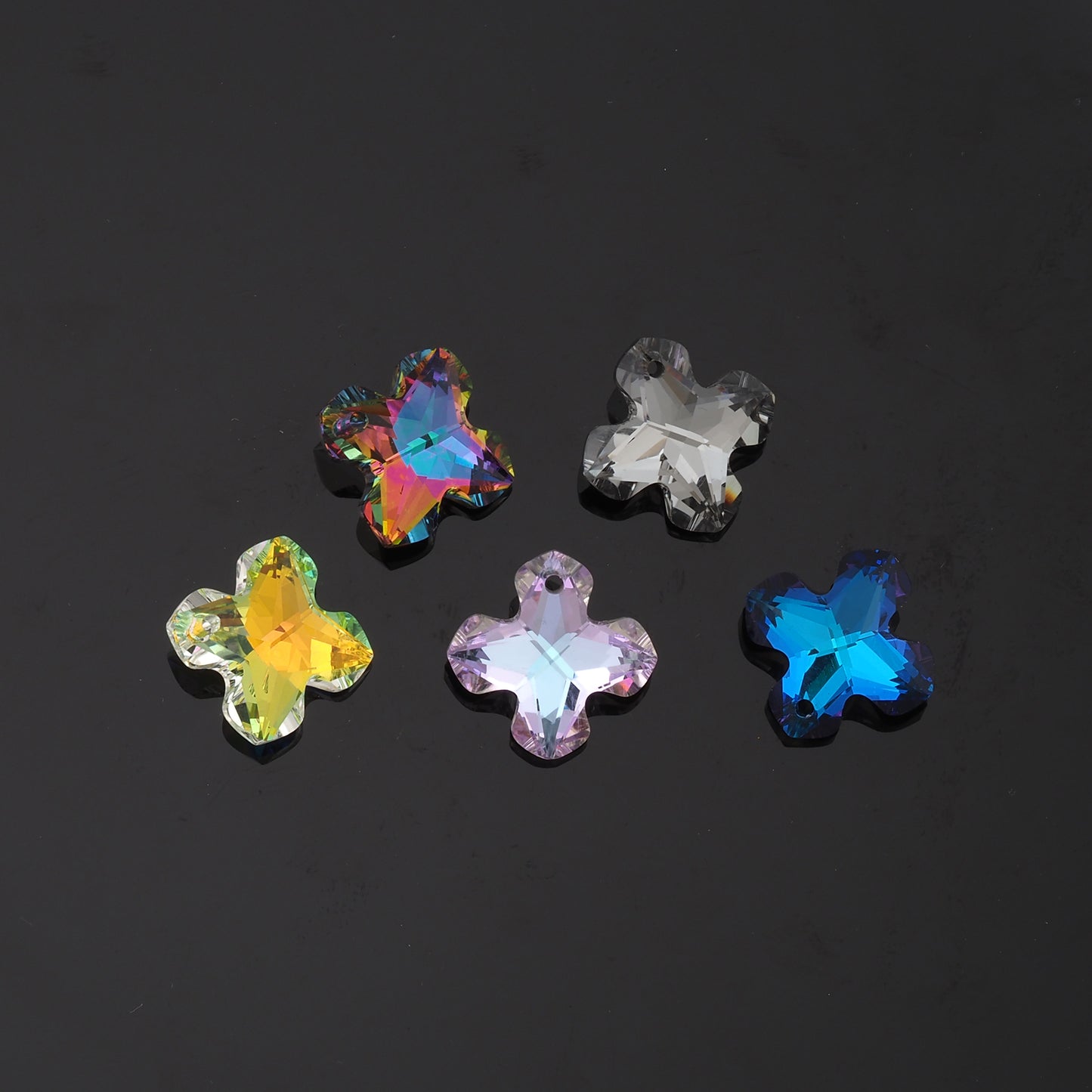 1pcs Cross Crystal Pendant Crystal AB Rhinestones for DIY Craft Jewelry Making Supply