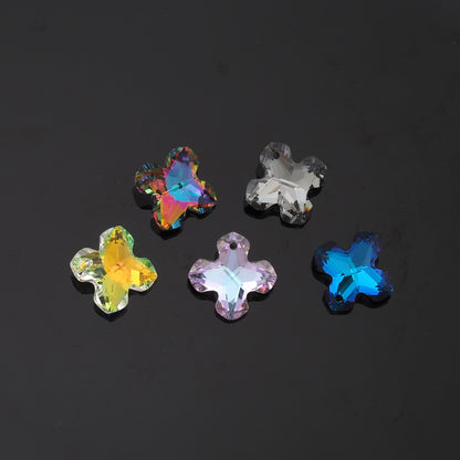 1pcs Cross Crystal Pendant Crystal AB Rhinestones for DIY Craft Jewelry Making Supply