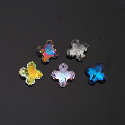 1pcs Cross Crystal Pendant Crystal AB Rhinestones for DIY Craft Jewelry Making Supply