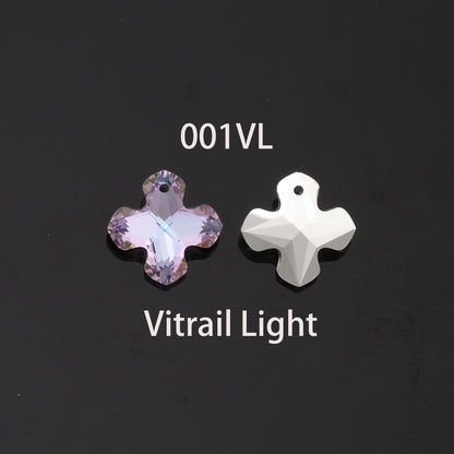 1pcs Cross Crystal Pendant Crystal AB Rhinestones for DIY Craft Jewelry Making Supply