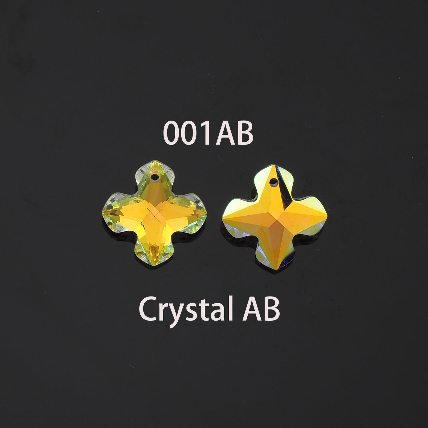 1pcs Cross Crystal Pendant Crystal AB Rhinestones for DIY Craft Jewelry Making Supply
