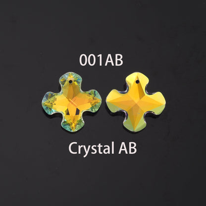 1pcs Cross Crystal Pendant Crystal AB Rhinestones for DIY Craft Jewelry Making Supply