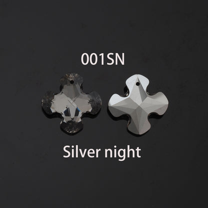 1pcs Cross Crystal Pendant Crystal AB Rhinestones for DIY Craft Jewelry Making Supply