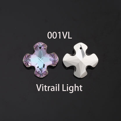 1pcs Cross Crystal Pendant Crystal AB Rhinestones for DIY Craft Jewelry Making Supply