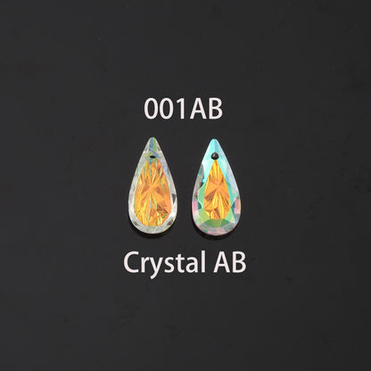 1pcs Teardrop Crystal Pendant Crystal AB Rhinestones for DIY Craft Jewelry Making Supply