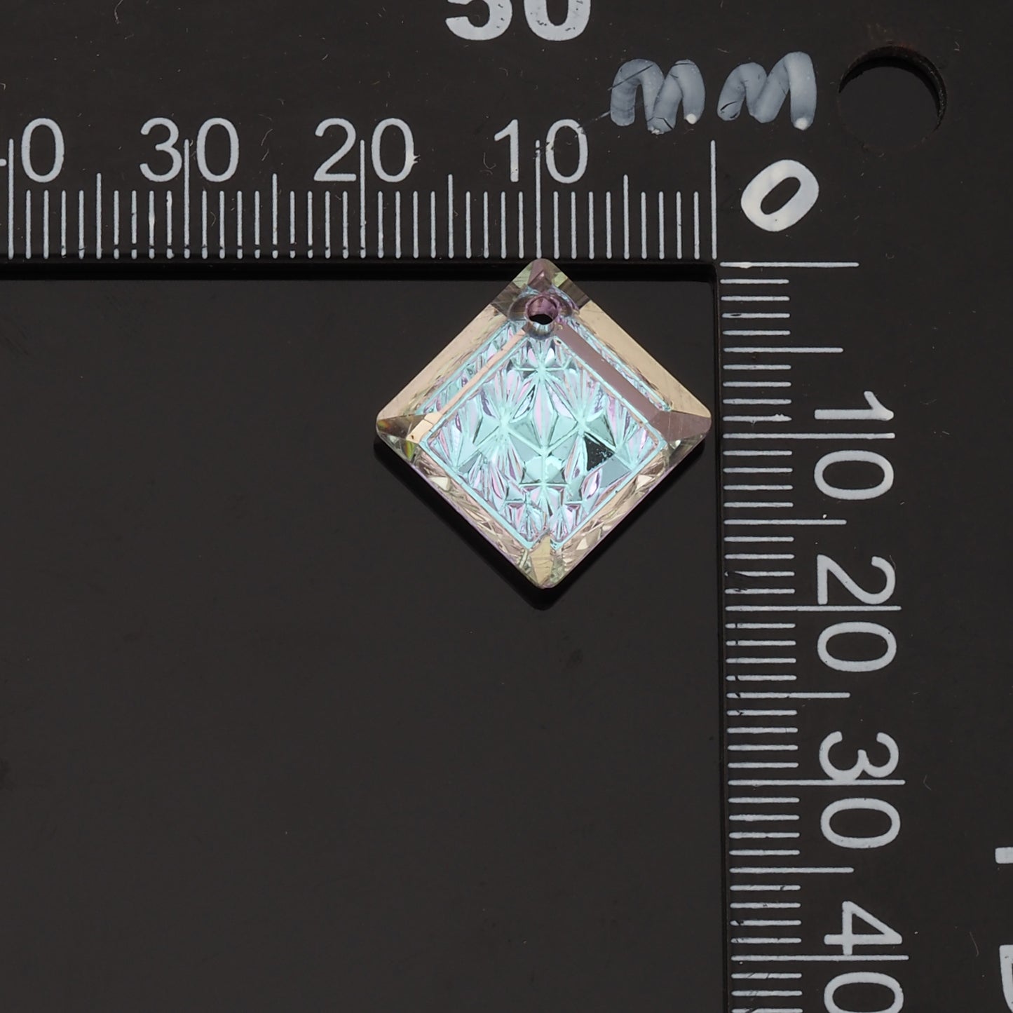 1pcs Square Crystal Pendant Crystal AB Rhinestones for DIY Craft Jewelry Making Supply