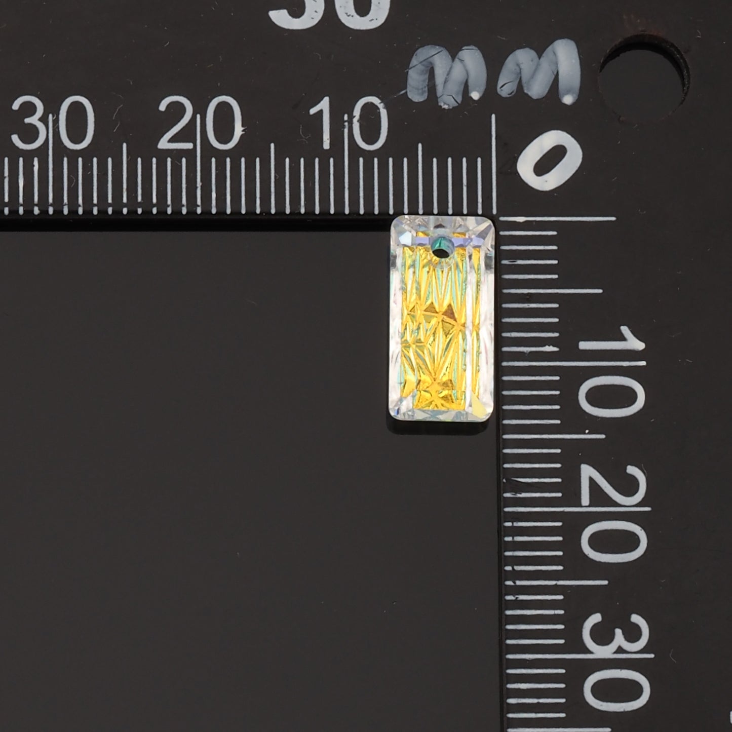 1pcs Rectangle Crystal Pendant Crystal AB Rhinestones for DIY Craft Jewelry Making Supply