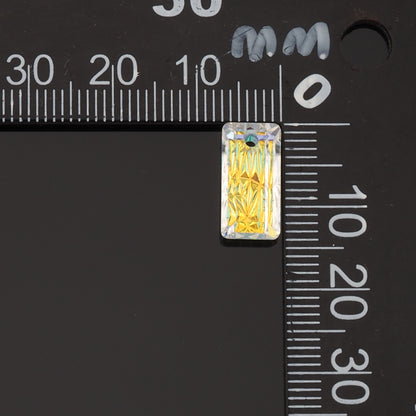 1pcs Rectangle Crystal Pendant Crystal AB Rhinestones for DIY Craft Jewelry Making Supply