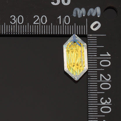 1pcs Hexagon Crystal Pendant Crystal AB Rhinestones for DIY Craft Jewelry Making Supply