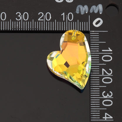 1pcs Heart Crystal Pendant Crystal AB Rhinestones for DIY Craft Jewelry Making Supply