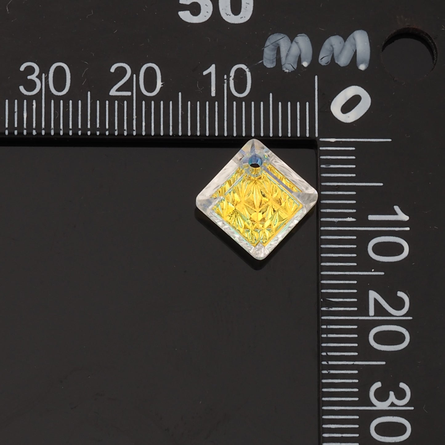 1pcs Square Crystal Pendant Crystal AB Rhinestones for DIY Craft Jewelry Making Supply