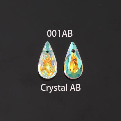 1pcs Teardrop Crystal Pendant Crystal AB Rhinestones for DIY Craft Jewelry Making Supply
