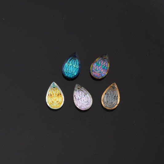 1pcs Teardrop Crystal Pendant Crystal AB Rhinestones for DIY Craft Jewelry Making Supply