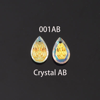 1pcs Teardrop Crystal Pendant Crystal AB Rhinestones for DIY Craft Jewelry Making Supply