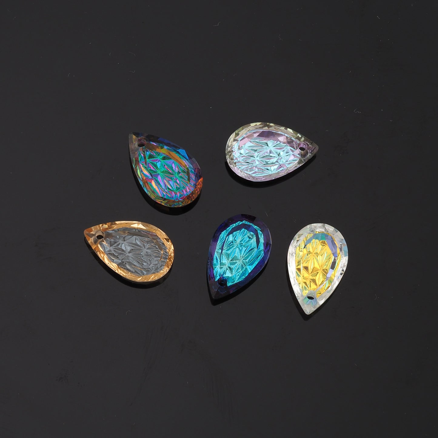 1pcs Teardrop Crystal Pendant Crystal AB Rhinestones for DIY Craft Jewelry Making Supply