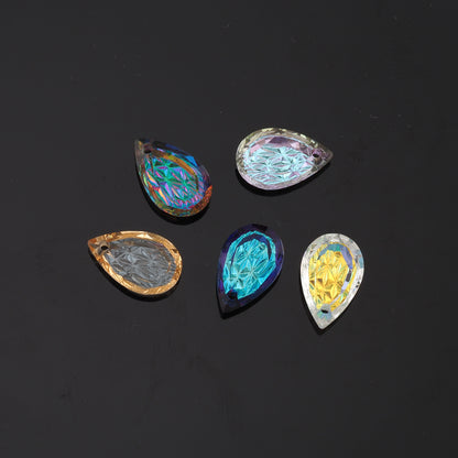 1pcs Teardrop Crystal Pendant Crystal AB Rhinestones for DIY Craft Jewelry Making Supply