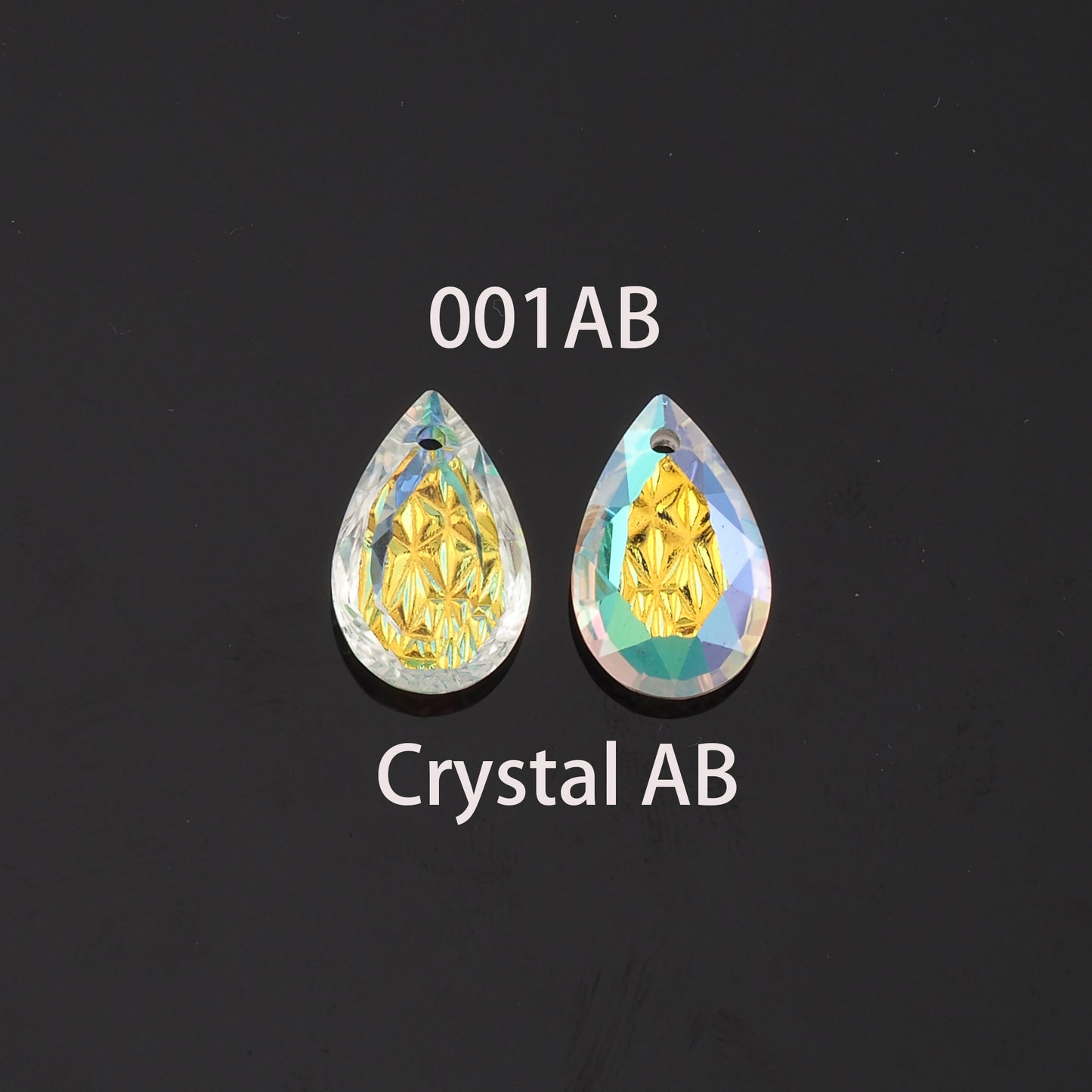 1pcs Teardrop Crystal Pendant Crystal AB Rhinestones for DIY Craft Jewelry Making Supply