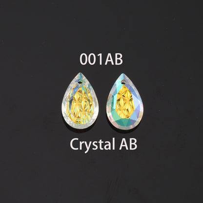 1pcs Teardrop Crystal Pendant Crystal AB Rhinestones for DIY Craft Jewelry Making Supply