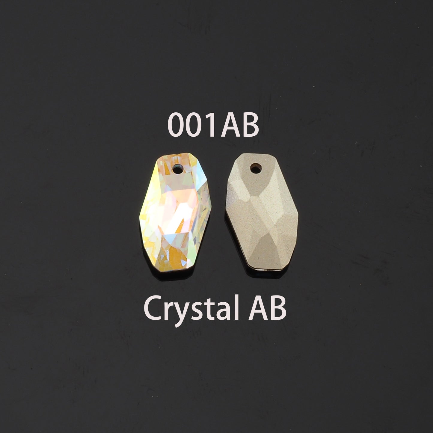 1pcs Oval Crystal Pendant Crystal AB Rhinestones for DIY Craft Jewelry Making Supply