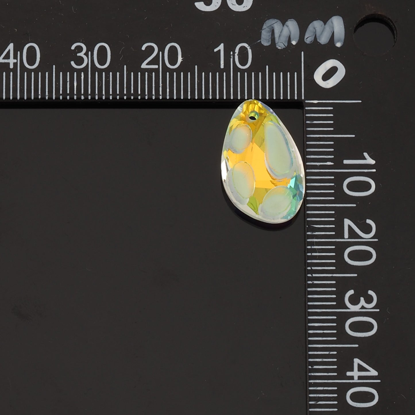 1pcs Oval Crystal Pendant Crystal AB Rhinestones for DIY Craft Jewelry Making Supply