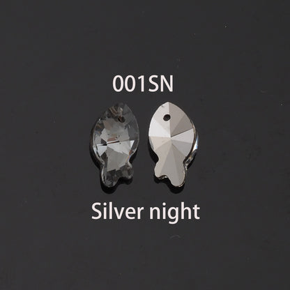 1pcs Fish Crystal Pendant Crystal AB Rhinestones for DIY Craft Jewelry Making Supply
