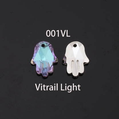 1pcs Hamsa Crystal Pendant Crystal AB Rhinestones for DIY Craft Jewelry Making Supply