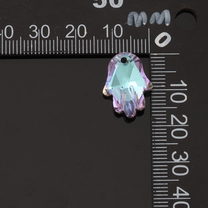 1pcs Hamsa Crystal Pendant Crystal AB Rhinestones for DIY Craft Jewelry Making Supply