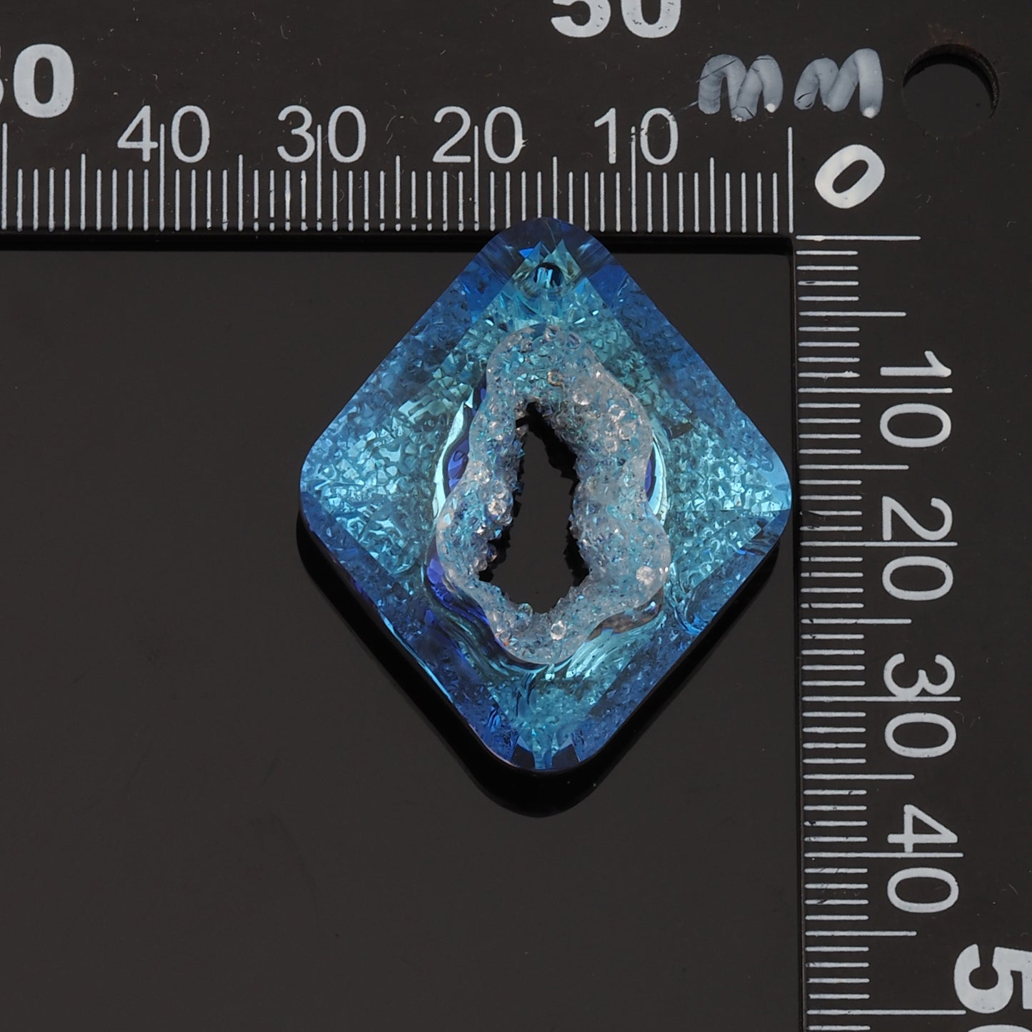 1pcs Rhombus Crystal Pendant Crystal AB Rhinestones for DIY Craft Jewelry Making Supply