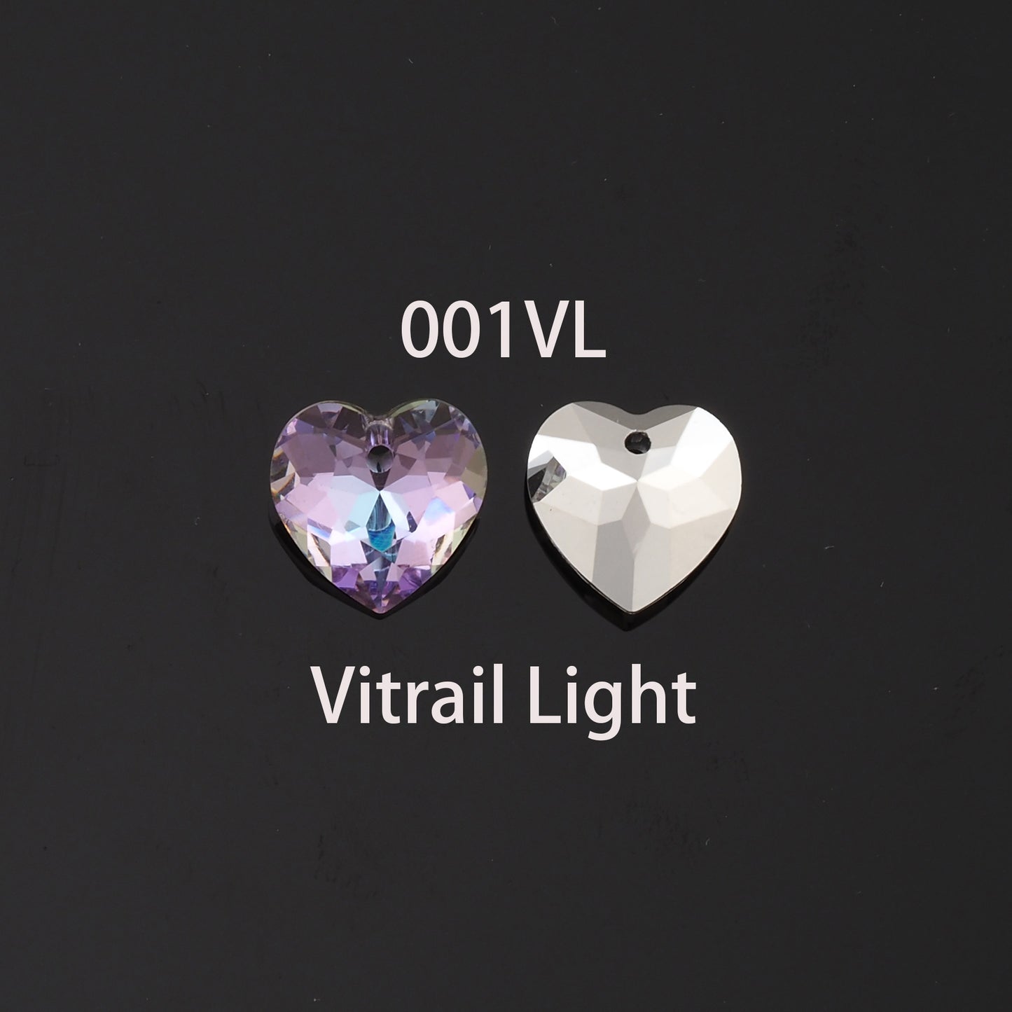 1pcs Heart Crystal Pendant Crystal AB Rhinestones for DIY Craft Jewelry Making Supply