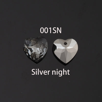 1pcs Heart Crystal Pendant Crystal AB Rhinestones for DIY Craft Jewelry Making Supply
