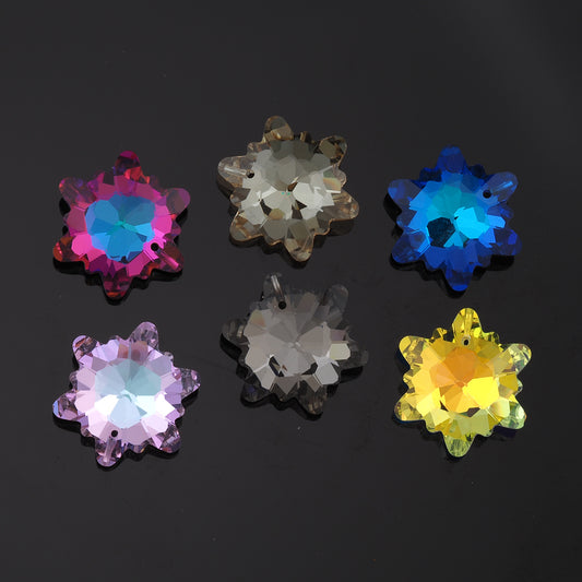 1pcs Edelweiss Crystal Pendant Crystal AB Rhinestones for DIY Craft Jewelry Making Supply