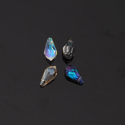 5pcs Teardrop Crystal Pendant Crystal AB Rhinestones for DIY Craft Jewelry Making Supply