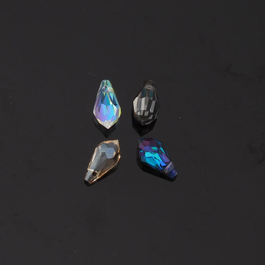 5pcs Teardrop Crystal Pendant Crystal AB Rhinestones for DIY Craft Jewelry Making Supply